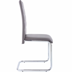Jedálenská stolička Aber (Súprava 2 ks), sivá - 3