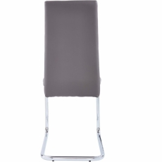 Jedálenská stolička Aber (Súprava 2 ks), sivá - 4