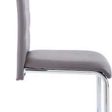 Jedálenská stolička Aber (Súprava 4 ks), sivá - 3