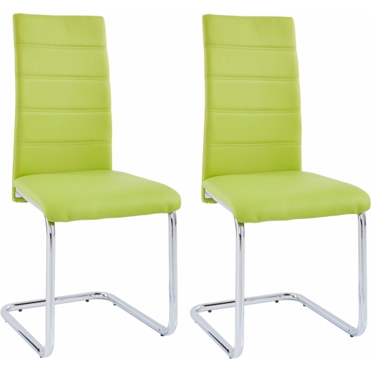 Jedálenská stolička Aber (Súprava 4 ks), zelená - 1