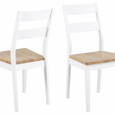 Jedálenská stolička Adon (Súprava 2 ks), biela - 1