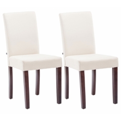 Jedálenská stolička Adra (SET 2 ks), krémová