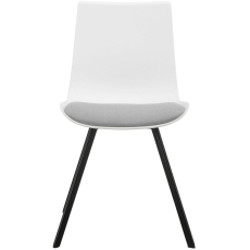Jedálenská stolička Aida (SET 2 ks), plast, biela - 2