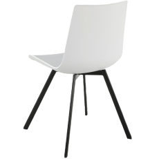 Jedálenská stolička Aida (SET 2 ks), plast, biela - 5