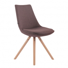 Jedálenská stolička Alba textil, prírodné nohy - 2