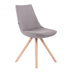 Jedálenská stolička Alba textil, prírodné nohy - 5