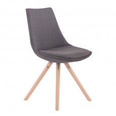 Jedálenská stolička Alba textil, prírodné nohy - 4