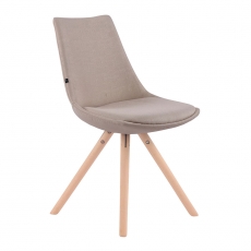 Jedálenská stolička Alba textil, prírodné nohy - 3