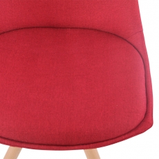 Jedálenská stolička Alba textil, prírodné nohy - 15