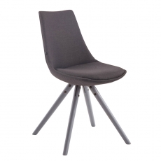 Jedálenská stolička Alba textil, sivé nohy - 2