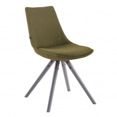 Jedálenská stolička Alba textil, sivé nohy - 5