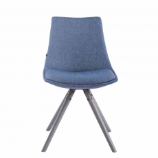 Jedálenská stolička Alba textil, sivé nohy - 9