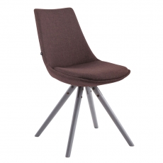 Jedálenská stolička Alba textil, sivé nohy - 4