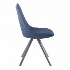 Jedálenská stolička Alba textil, sivé nohy - 10
