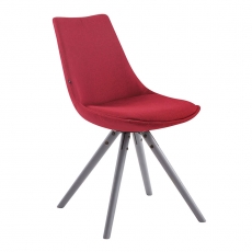 Jedálenská stolička Alba textil, sivé nohy - 7