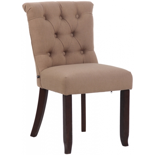 Jedálenská stolička Alberton, textil, taupe - 1