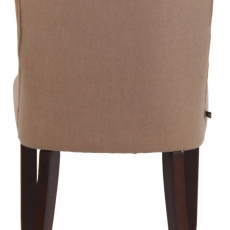 Jedálenská stolička Alberton, textil, taupe - 5
