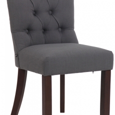 Jedálenská stolička Alberton, textil, tmavo šedá - 1