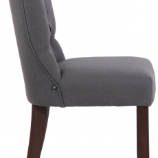 Jedálenská stolička Alberton, textil, tmavo šedá - 3