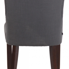 Jedálenská stolička Alberton, textil, tmavo šedá - 5