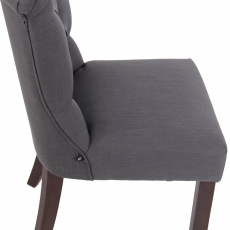 Jedálenská stolička Alberton, textil, tmavo šedá - 6
