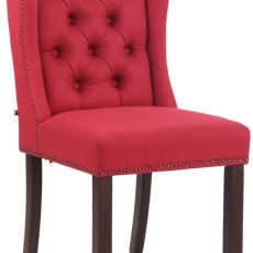 Jedálenská stolička Allada, textil, červená - 1