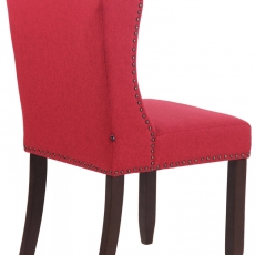 Jedálenská stolička Allada, textil, červená - 4