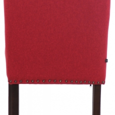 Jedálenská stolička Allada, textil, červená - 5
