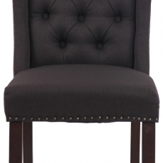 Jedálenská stolička Allada, textil, čierna - 2