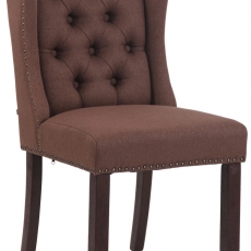 Jedálenská stolička Allada, textil, hnedá - 1
