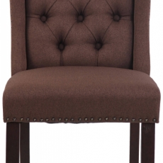 Jedálenská stolička Allada, textil, hnedá - 2