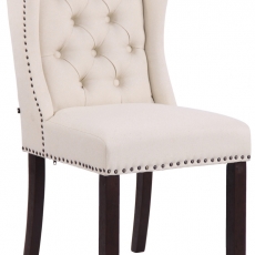 Jedálenská stolička Allada, textil,  krémová - 1