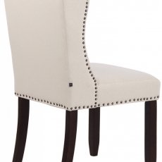 Jedálenská stolička Allada, textil,  krémová - 4
