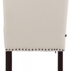 Jedálenská stolička Allada, textil,  krémová - 5