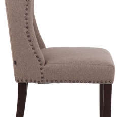 Jedálenská stolička Allada, textil, taupe - 3