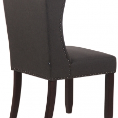 Jedálenská stolička Allada, textil, tmavo šedá - 4