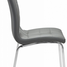 Jedálenská stolička Anina (Súprava 2 ks), sivá - 3