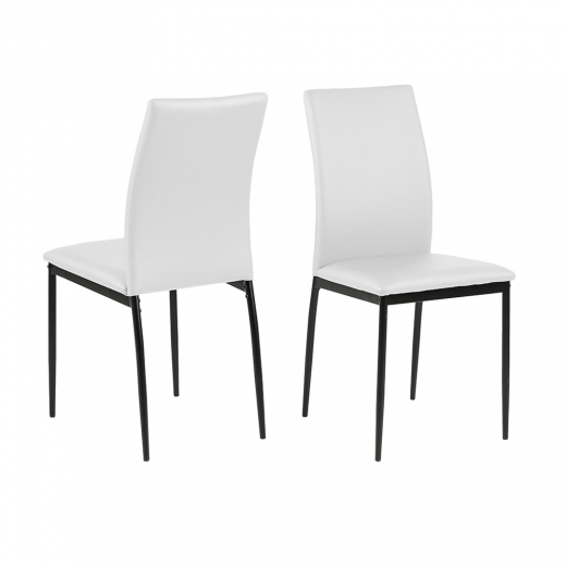 Jedálenská stolička Anis (súprava 4 ks), biela - 1