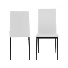 Jedálenská stolička Anis (súprava 4 ks), biela - 3