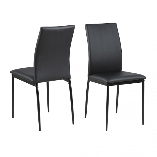 Jedálenská stolička Anis (súprava 4 ks), čierna - 1