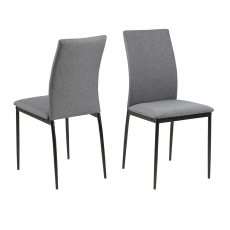 Jedálenská stolička Anis (súprava 4 ks), sivá - 1