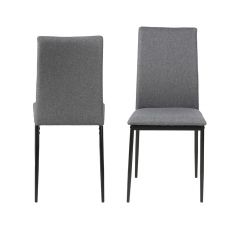 Jedálenská stolička Anis (súprava 4 ks), sivá - 3