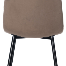 Jedálenská stolička Antibes, zamat, braun - 4
