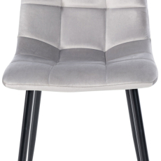 Jedálenská stolička Antibes, zamat, sivá - 2