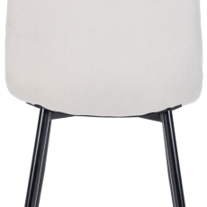 Jedálenská stolička Antibes, zamat, sivá - 4