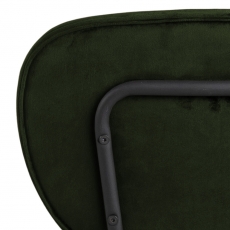 Jedálenská stolička Ariana (SET 2ks), zamat, tmavo zelená - 7