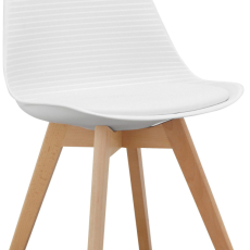 Jedálenská stolička Armin (SET 2 ks), plast, biela - 4