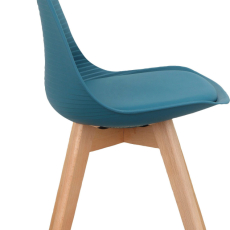 Jedálenská stolička Armin (SET 2 ks), plast, modrá - 3