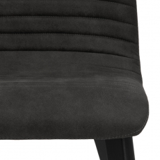 Jedálenská stolička Arosa (SET 2ks), zamat, antracitová - 2