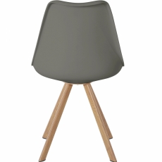 Jedálenská stolička Artas (SET 2 ks), šedá - 5